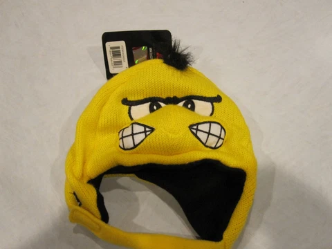 Iowa Hawkeyes Yellow The Furry Mascot  Knit Hat Beanie Infant ~ 10394 Cover