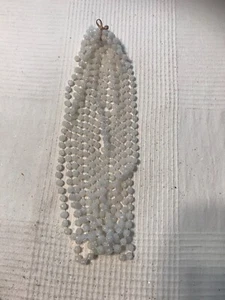 Santa's Best White Glittery Iridescent Decorative Garland 18 feet long - Picture 1 of 5