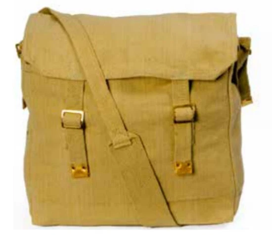 Biker Motorcycle Messenger Web Shoulder Bag Haversack Large Khaki