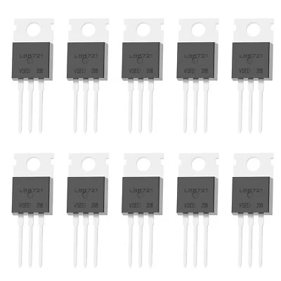 10x IRLB8721 MOSFET Transistor N-Channel ESD Rated TO-220 62A 30V 3Pin