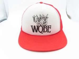 Vintage WQBE Charleston WV Country Radio Station Snapback Red Baseball Hat Cap - Picture 1 of 14