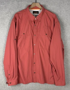 Orvis Shirt Mens XXL Orange Trout Bum Performance Nylon Fishing Vented Outdoor - Picture 1 of 13