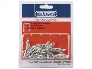 Draper RIV 50 x 4mm x 5.6mm Blind Rivets Garage Professional Standard Tool 13557 - Picture 1 of 1