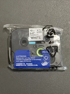 White Flexible Label Tape 12mm 1 PK Compatible with Brother PT-6100 TZ TZe-FX231 - Picture 1 of 3