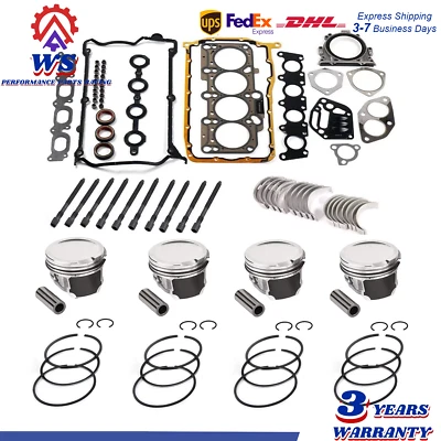 Kit de reconstrucción de motor pistones para VW Jetta Golf AUDI A4 TT AWM AWV AWP 1.8T 2000-09 Foto 1 de 4