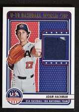 2023 Stars & Stripes U-18 World Cup USA Relic Prime #US18-AH Adam Hachman 4/10