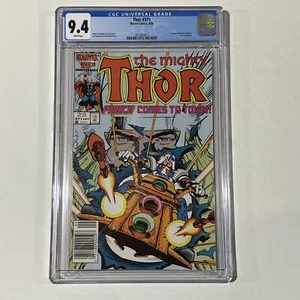 Thor #371 - CGC 9.4 - Weiße Seiten - 1. App. Justice Peace - Marvel Comics 1986 - Bild 1 von 2