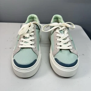 Sneakers Tory Burch Ladybug Platform donna 10,5 M pelle verde stravagante fata - Foto 1 di 7