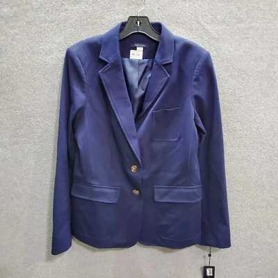 Tommy Hilfiger Mujer Chaqueta 12 Azul Blazer Bolsillos Manga Larga Nuevo Con Etiquetas Foto 1 de 4
