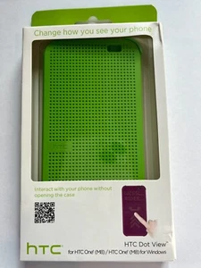 HTC ONE M8 Dot View Case -Interact With Your Phone without Opening The Case! NEW - Picture 1 of 3
