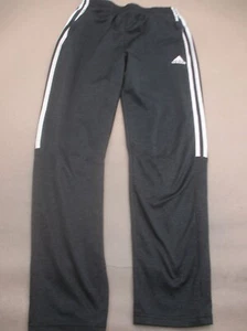 ADIDAS Size XL (18-20) Girls BLK Stretch Waist Pocket Pull On Track Pants 305 - Picture 1 of 7