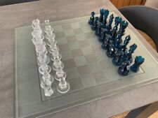 Vintage Royal Doulton/Webb Corbett Cut Lead Crystal Chess Set.