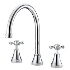 1 SET Vtg NOS Chrome Hot /& Cold Faucet Handles BATHROOM Kitchen Shasta Kenskill