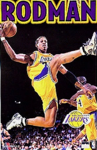 1999 Dennis Rodman Los Angeles Lakers Original Starline Poster OOP - Image 1 of 1