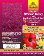 Organic Hibiscus Honey With Royal Jelly & Black Seed 5 In 1