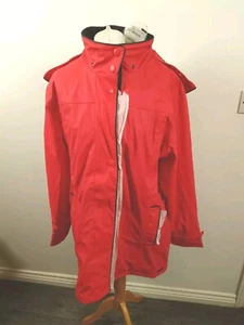 Captain Corsaire Size 20 Red Lined Raincoat With Hood BNWT - Picture 1 of 9