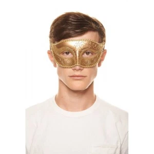 Venetian Classic Men Boys Eye Mask Masquerade Costume Ball dress up Prom Party - Picture 1 of 16