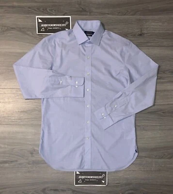 Camisa de vestir POLO RALPH LAUREN para hombre ajuste personalizado Regent popelina precio de venta sugerido por el fabricante $168 Foto 1 de 3