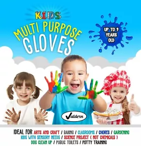 Kids Multipurpose LATEX FREE - POWDER FREE DISPOSABLE Gloves for Children  - Picture 1 of 2