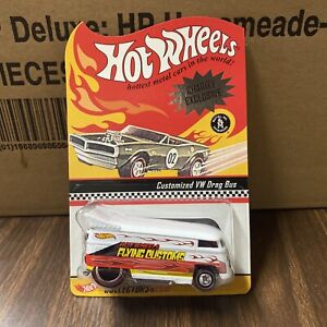 2002 HOT WHEELS CONVENTION CHARITY CUSTOMIZED VW DRAG BUS 1/1000 WHITE