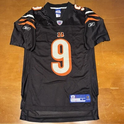 Camiseta deportiva de los Cincinnati Bengals para hombre pequeña negra naranja Palmer NFL fútbol Reebok Foto 1 de 4