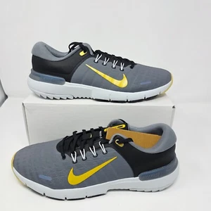 Nike Free Golf NN Shoes Men's Black Cool Grey Gold FQ7875-003 Size 12.5 Wide - Picture 1 of 9