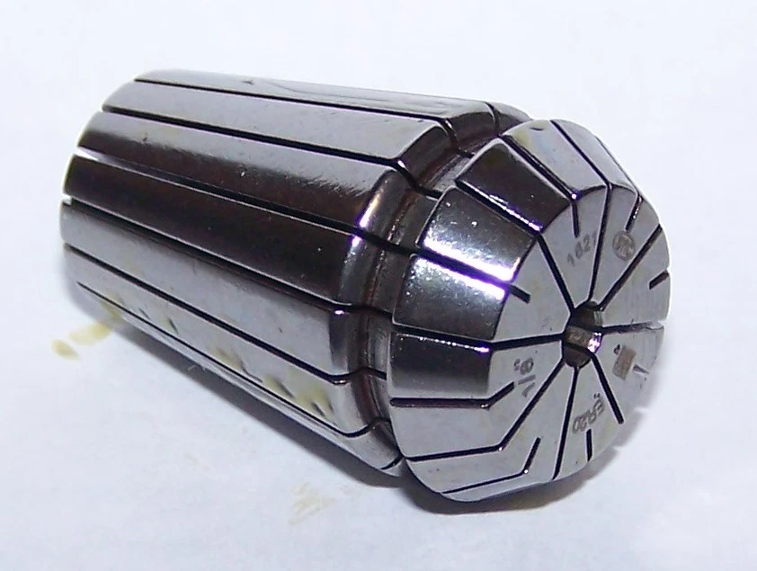 Techniks 1/8" Super Precision Er20 Collet .0002 Accuracy CNC Chuck Mill