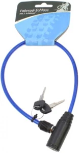 Fahrradschloß Fahrradschloss Fahrrad-Schloss Schloß Radschloss, blau, 47 cm - Bild 1 von 1