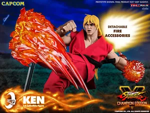 Figura Iconiq Studios Street Fighter V Ken Masters escala 1/6 12" en stock EE. UU. - Imagen 1 de 17