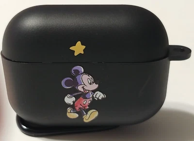 Funda para auriculares Pods negra Mickey con clip portátil para llevar viaje nueva Foto 1 de 4