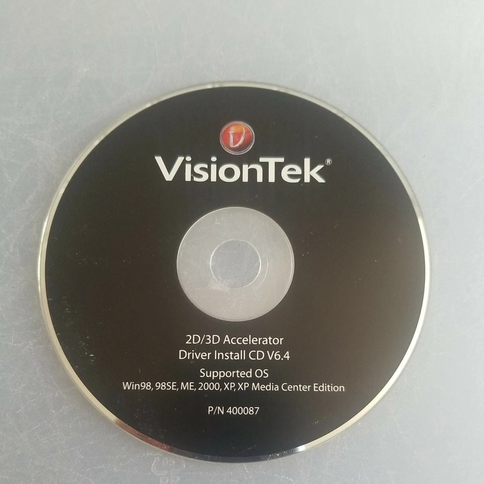 VisionTek VTK 2D/3D accelerator Driver install CD v6.4   just Cd only - Image 1 of 1
