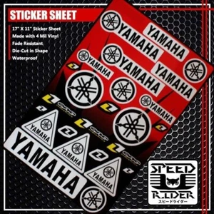 RACING SPONSOR STICKER DECAL YAMAHA ONE INDUSTRIES LOGO MOTORCYCLE BIKE LOGO - Picture 1 of 1