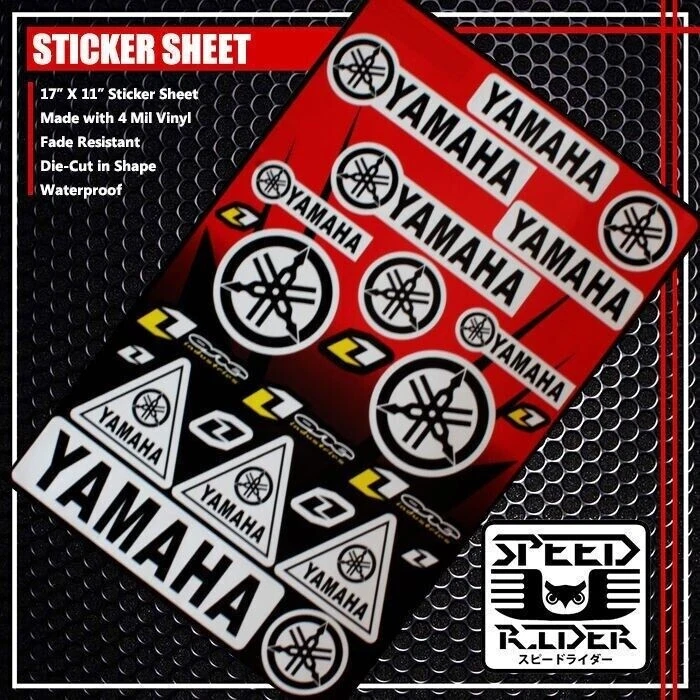 RACING SPONSOR STICKER DECAL YAMAHA ONE INDUSTRIES LOGO MOTORCYCLE BIKE LOGO - Изображение 1 из 1