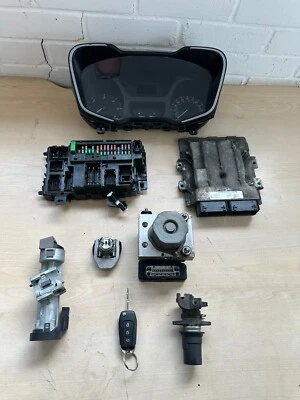 KIT DE ENCENDIDO ECU FORD TRANSIT CUSTOM 2013-2017 MK8 2.0 RELOJES BCM LLAVE BLOQUEO ABS Foto 1 de 4