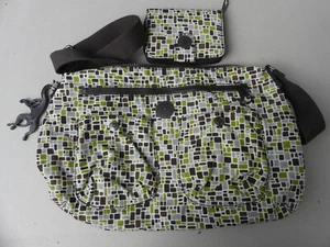 Neue Kipling Handtasche mit passenden Portemonnaise / Geldtasche, gemustert - Bild 1 von 4