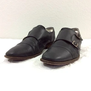 Clarks Double Monk Strap Dress Shoes Mens 11.5 Black Leather Buckle EU 44 - Picture 1 of 14