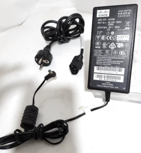 alimentatore adapter CISCO AA25480 341-0306-01 48V-0.38A con cavo corrente#4 - Afbeelding 1 van 2