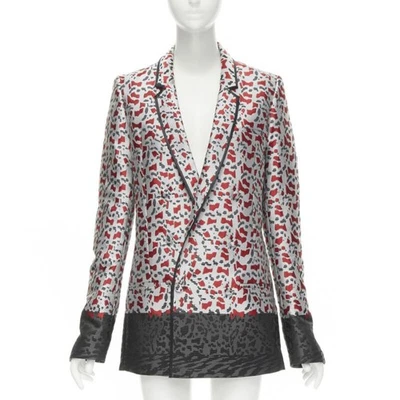 HAIDER ACKERMANN marble blood biais black jacquard blazer jacket FR34 XS - Image 1 of 4