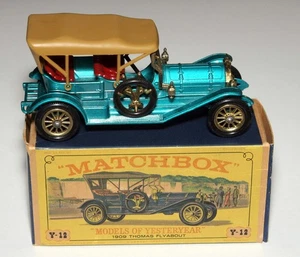 1960's MATCHBOX MOYY, MODELS OF YESTERYEAR Y-12 "1909 THOMAS FLYABOUT" ORG BOX! - Picture 1 of 3