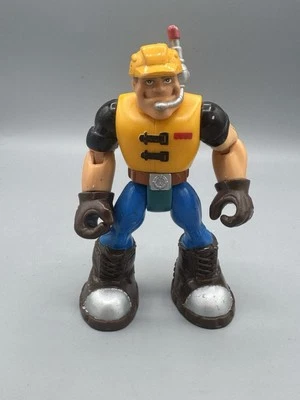 2002 Fisher Price Rescue Heroes JACK HAMMER Construction Worker Mattel - Image 1 of 4