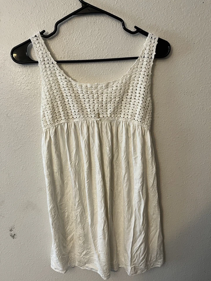 Max Studio Women’s Tank Blouse Size Small White Stretch Casual - Image 1 of 4