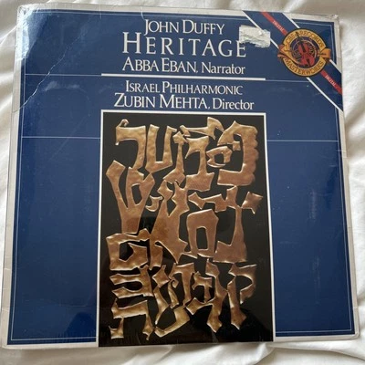 JOHN DUFFY HERITAGE ABBA EBAN ISRAEL PHILHARMONIC ORCH ZUBIN MEHTA VINYL LP NEW  - Image 1 of 4