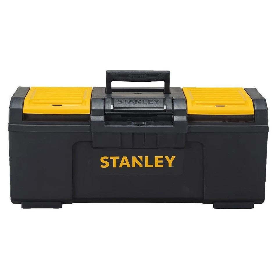 Stanley STST24410 Basic Tool Box 24" Plastic Black/Yellow - Image 1 of 1