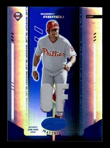 2004 Leaf Certified Materials #21 Bobby Abreu Mirror Fabric Blue Position #/100 - Picture 1 of 2