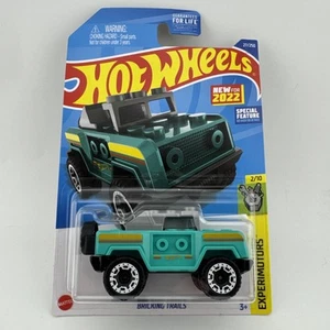 Hot Wheels 2022 Cyan Bricking Trails #27, Hot Wheels Experimotors 2/10 - Picture 1 of 3