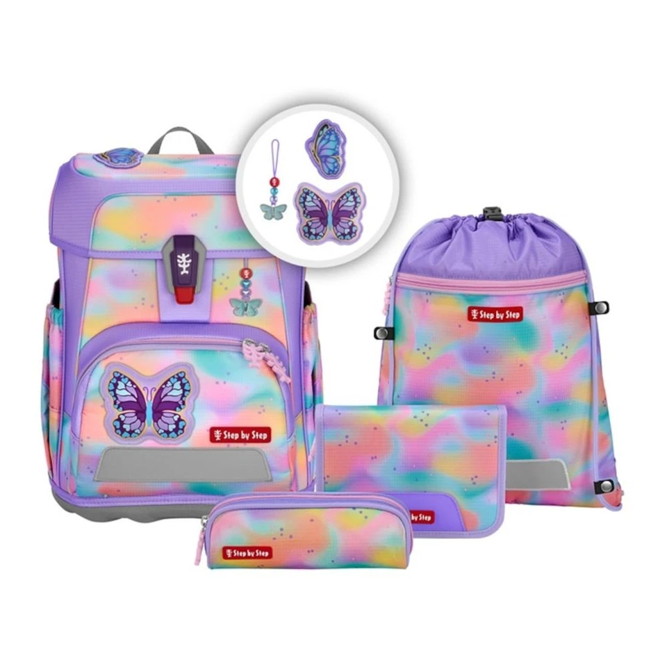 Step by Step - 5-teiliges Schulranzen-Set Cloud FLASH - Butterfly Luna - Bild 1 von 1