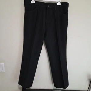Men's Wrangler Wrancher Black 82BK Dress Pants Size 36x30 - Picture 1 of 6