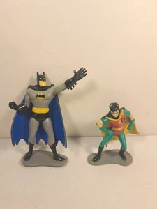 Vintage 1997 Bakery Crafts Batman & Robin Cake Toppers - Picture 1 of 2