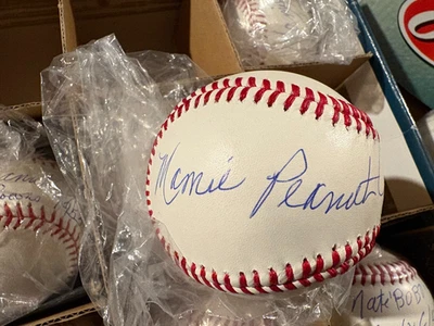 Mamie Peanut Johnson Indy Clowns Negro League signed autographed Baseball JSA - Image 1 of 3