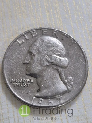 1967 US George Washington Quarter 25¢ – Circulated Coin – Collectible - Image 1 of 2